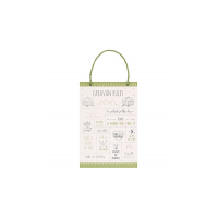 30cm Happy Camper Caravan Rules Hanging Sign